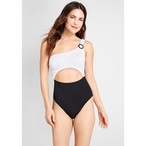 Modcloth Other - Black & White Swimsuit